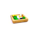 Ahşap Mini Kare Çerezlik Tekli - Görsel 2